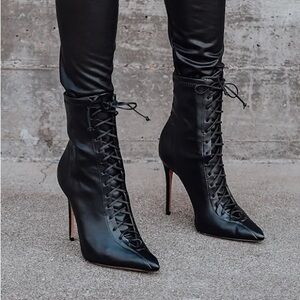 SCHUTZ Tennie Lace-Up Booties (BNWOT)